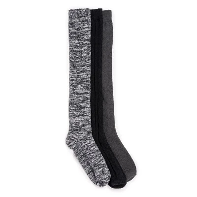 MUK LUKS Women's 3 Pair Pack Knee High Socks 4 MUK LUKS Women's 3 Pair Pack Knee High Socks - Image 4