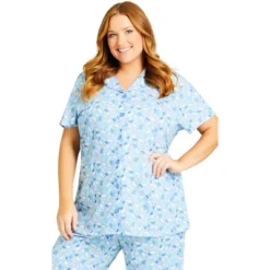 Women's Plus Size Bunny Button Up Sleep Top - Blue Bunny| AVENUE 9 Women's Plus Size Bunny Button Up Sleep Top - Blue Bunny| AVENUE -Trendy Women GUEST fc9f0dae 0d71 4349 9bca 18bae9f53952