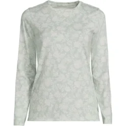 Lands' End Women's Tall Relaxed Supima Cotton Long Sleeve Crewneck T-Shirt -Trendy Women GUEST ff5b2c48 de4c 4d15 924c 389df59cd4b5