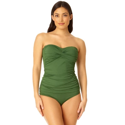 Anne Cole - Women's Twist Front Bandeaukini Swim Top 17 Anne Cole - Women's Twist Front Bandeaukini Swim Top - Image 17